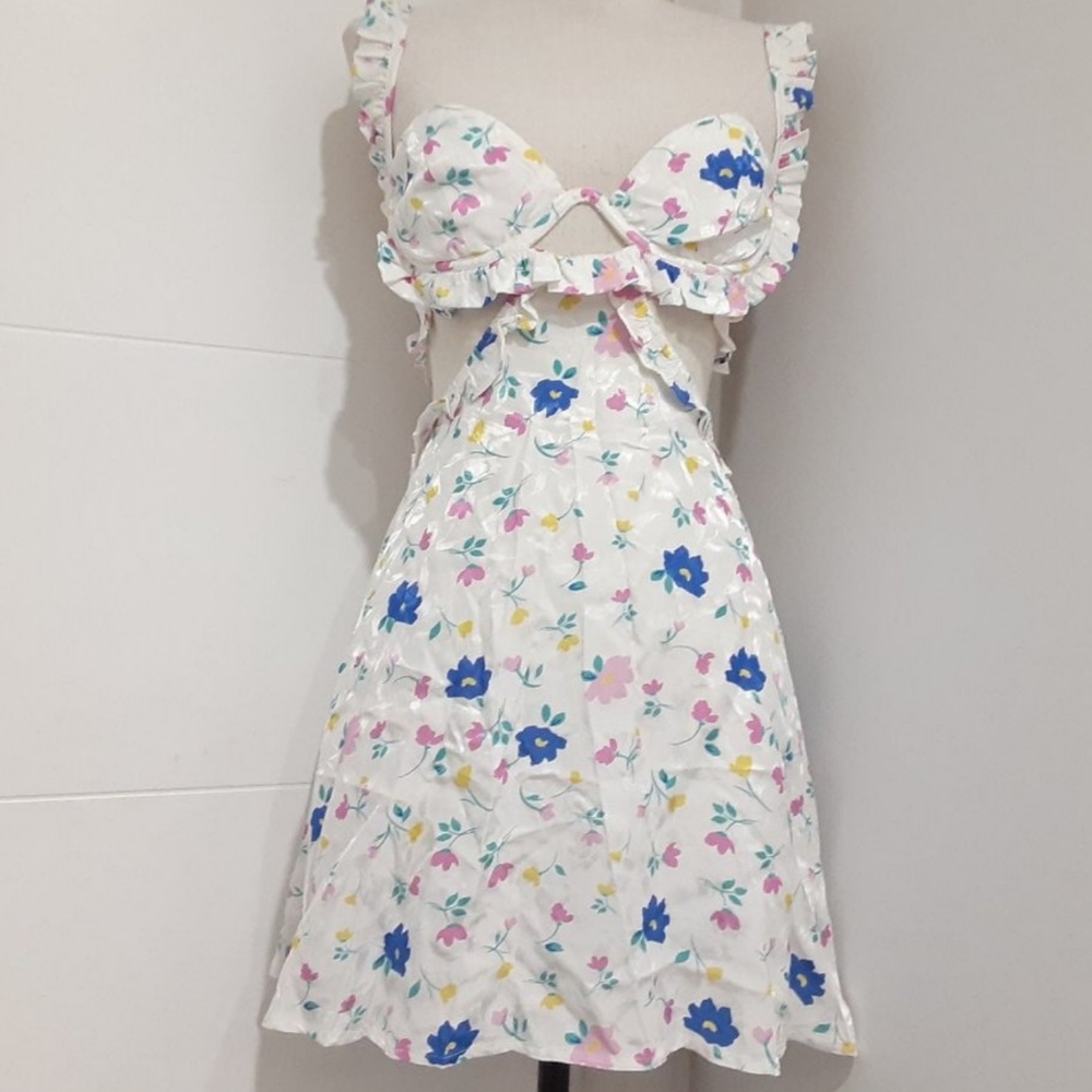 🍋For Love and Lemons Farrah Floral Mini with Cut-Outs - Picture 15 of 16